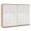 ΝΤΟΥΛΑΠΑ 8ΦΥΛΛΗ BRIANA HM21237.02 ΜΕΛΑΜΙΝΗ SONAMA & ΛΕΥΚΟ 241x42,5Χ180,5Υεκ.