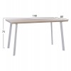 ΣΕΤ ΤΡΑΠΕΖΑΡΙΑΣ 5ΤΜΧ OFIRA HM10634 MDF TOP ΣΕ SONAMA--ΛΕΥΚΕΣ ΚΑΡΕΚΛΕΣ