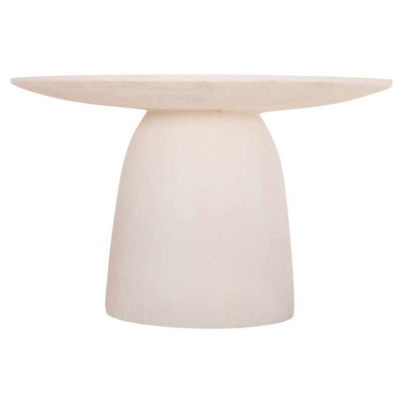 ΤΡΑΠΕΖΙ ΤΡΑΠΕΖΑΡΙΑΣ ΣΤΡΟΓΓΥΛΟ SEPPO HM18154.02 FIBER CEMENT ΛΕΥΚΟ--Φ119,5x75,5Υεκ.