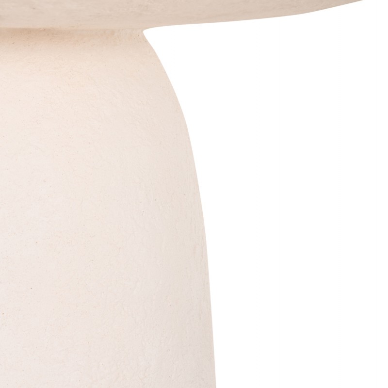 ΤΡΑΠΕΖΙ ΤΡΑΠΕΖΑΡΙΑΣ ΣΤΡΟΓΓΥΛΟ SEPPO HM18154.02 FIBER CEMENT ΛΕΥΚΟ--Φ119,5x75,5Υεκ.