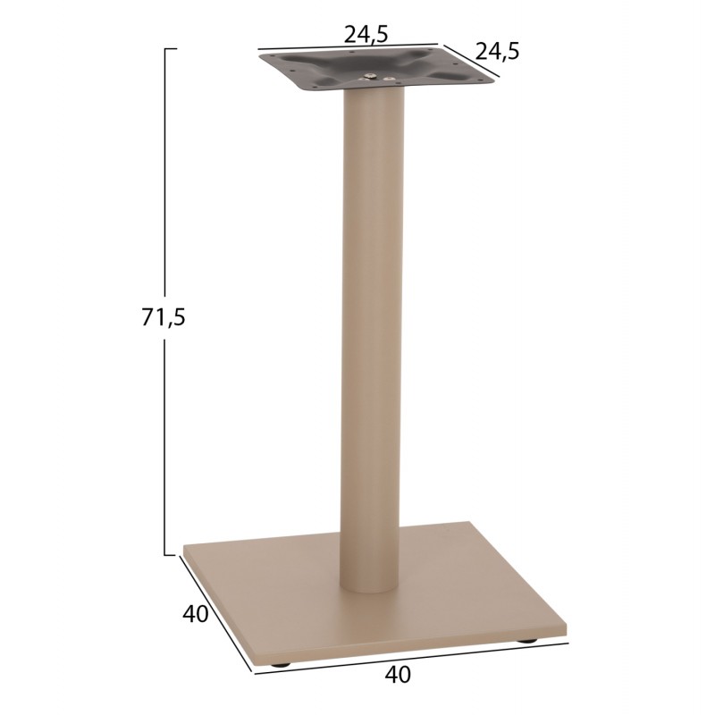 ΒΑΣΗ ΤΡΑΠΕΖΙΟΥ ΑΠΟ ΜΕΤΑΛΛΟ HM421.25 ΚΑΠΟΥΤΣΙΝΟ 40x40x71,5Υεκ.
