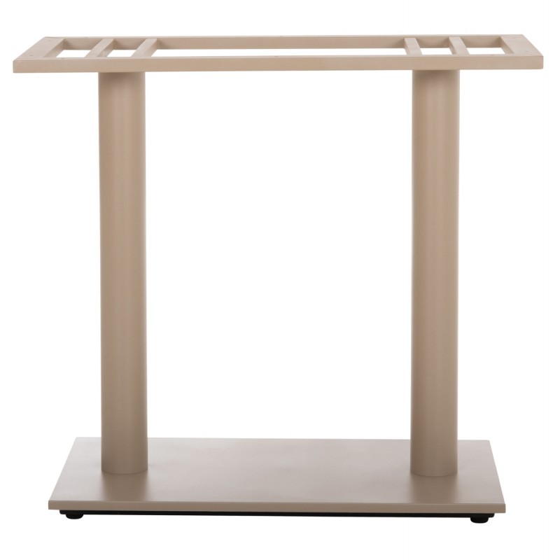 ΒΑΣΗ ΤΡΑΠΕΖΙΟΥ ΜΕΤΑΛΛΙΚΗ ΔΙΠΛΗ HM435.25 ΚΑΠΟΥΤΣΙΝΟ ΜΑΤ ΜΕ ΡΕΓΟΥΛΑΤΟΡΟΥΣ 80Χ40Χ72Υεκ.