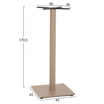 ΒΑΣΗ ΤΡΑΠΕΖΙΟΥ ΜΠΑΡ HM439.25 ΜΕΤΑΛΛΙΚΗ ΚΑΠΟΥΤΣΙΝΟ ΜΑΤ-ΡΕΓΟΥΛΑΤΟΡΟΙ 46x46x107,5Yεκ.