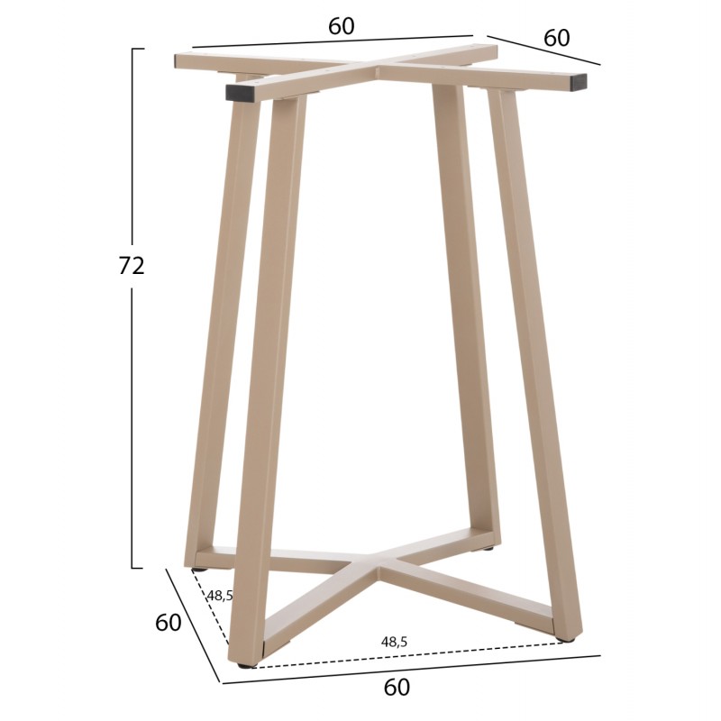 ΒΑΣΗ ΤΡΑΠΕΖΙΟΥ ΧΙΑΣΤΙ HM470.25 ΜΕΤΑΛΛΙΚΗ ΣΕ ΚΑΠΟΥΤΣΙΝΟ 60x60x72Yεκ.
