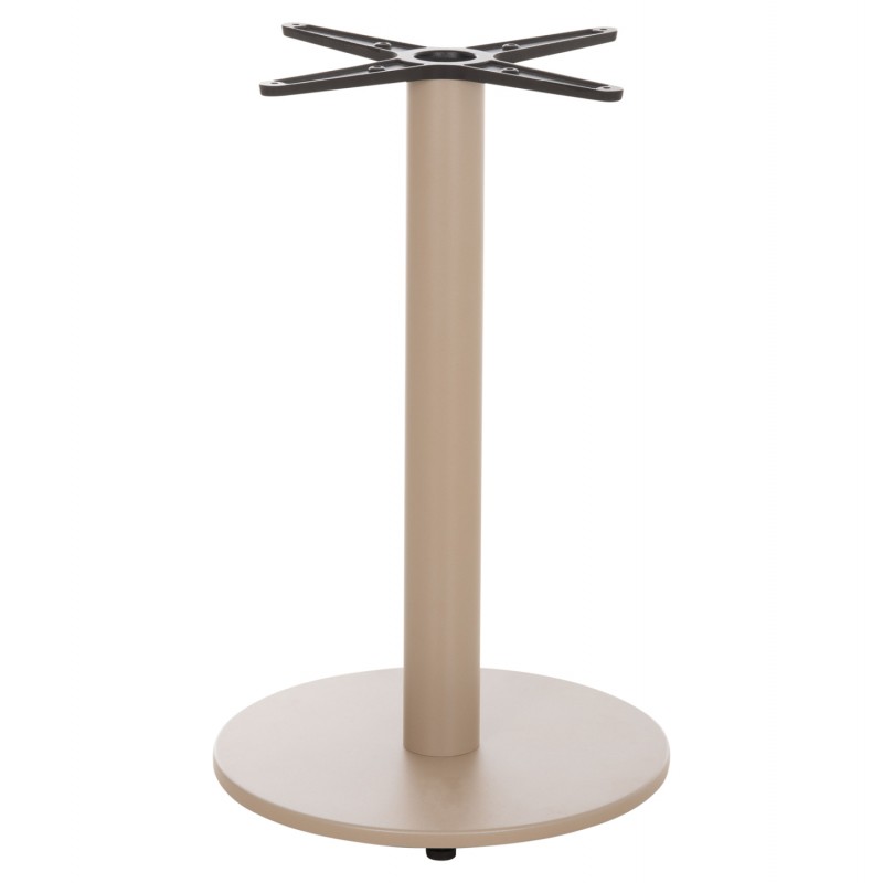 ΒΑΣΗ ΤΡΑΠΕΖΙΟΥ ΑΛΟΥΜΙΝΙΟΥ ΣΤΡΟΓΓΥΛΗ ΚΑΠΟΥΤΣΙΝΟ HM476.25 ΣΤΑΥΡΟΣ 46Χ46εκ Φ44Χ73Υεκ.