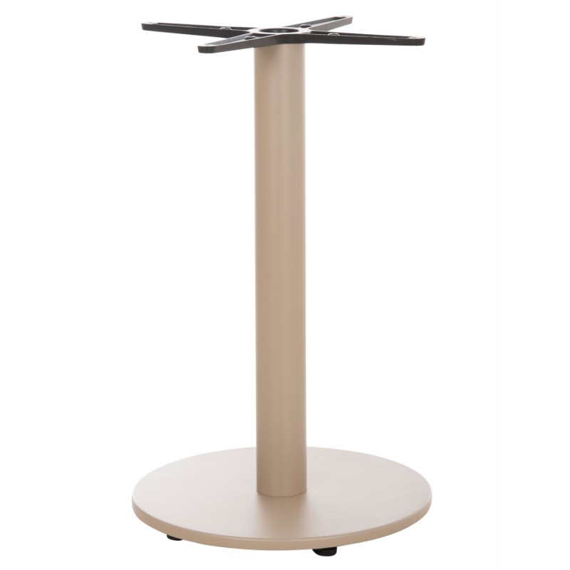 ΒΑΣΗ ΤΡΑΠΕΖΙΟΥ ΑΛΟΥΜΙΝΙΟΥ ΣΤΡΟΓΓΥΛΗ ΚΑΠΟΥΤΣΙΝΟ HM476.25 ΣΤΑΥΡΟΣ 46Χ46εκ Φ44Χ73Υεκ.