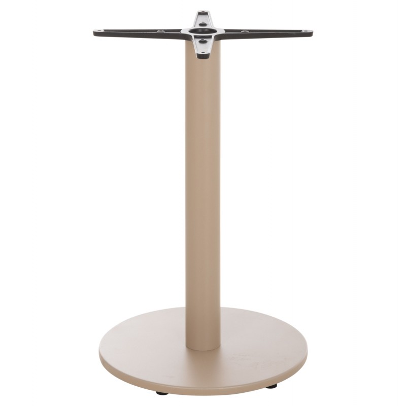 ΒΑΣΗ ΤΡΑΠΕΖΙΟΥ ΑΛΟΥΜΙΝΙΟΥ ΣΤΡΟΓΓΥΛΗ ΚΑΠΟΥΤΣΙΝΟ HM476.25 ΣΤΑΥΡΟΣ 46Χ46εκ Φ44Χ73Υεκ.