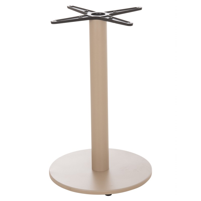 ΒΑΣΗ ΤΡΑΠΕΖΙΟΥ ΑΛΟΥΜΙΝΙΟΥ ΣΤΡΟΓΓΥΛΗ ΚΑΠΟΥΤΣΙΝΟ HM476.25 ΣΤΑΥΡΟΣ 46Χ46εκ Φ44Χ73Υεκ.