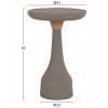 ΒΟΗΘΗΤΙΚΟ ΤΡΑΠΕΖΙ ΓΙΑ ΛΑΜΠΑΤΕΡ TORG HM18170.03 FIBER CEMENT ΓΚΡΙ Φ41x62Υεκ.