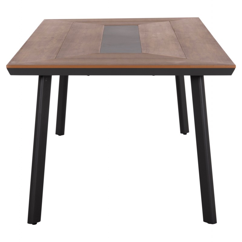 ΤΡΑΠΕΖΙ ΑΛΟΥΜΙΝΙΟΥ TABER ΜΕ POLYWOOD 200X100 ΓΚΡΙ HM5131.12