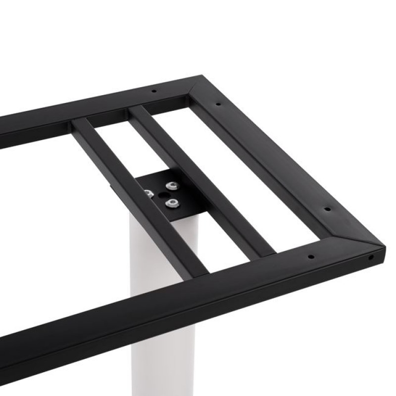 ΒΑΣΗ ΜΕΤΑΛΛΙΚΗ ΔΙΠΛΗ ΛΕΥΚΗ ΜΑΤ 80Χ40Χ72Υεκ. ΜΕ ΡΕΓΟΥΛΑΤΟΡΟΥΣ HM435.12