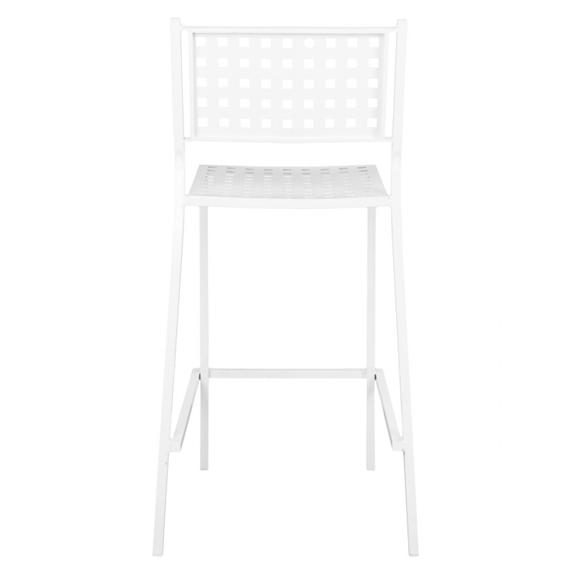 ΣΚΑΜΠΟ ΜΠΑΡ ΜΕΤΑΛΛΙΚΟ OLYMPIAS HM5528.02 ΣΕ ΛΕΥΚΗ ΑΠΟΧΡΩΣΗ 47x58x111 εκ.