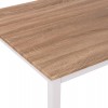 ΤΡΑΠΕΖΙ ΤΡΑΠΕΖΑΡΙΑΣ PANYA HM8332.02, 110X70Χ76, SONOMA, ΛΕΥΚΑ ΠΟΔΙΑ
