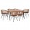 ΣΕΤ 7ΤΜΧ ALLEGRA WICKER ΜΕ ΤΡΑΠΕΖΙ 160X90X78Υ ΜΠΕΖ & ΜΑΥΡΟ ΧΡΩΜΑ HM10496