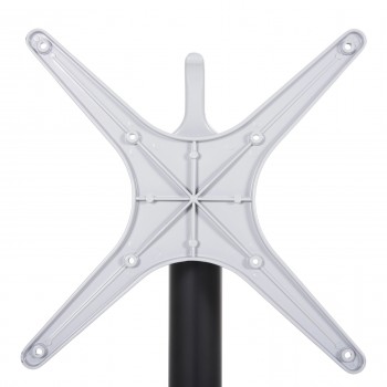 ΒΑΣΗ ΑΛΟΥΜΙΝΙΟΥ ΠΤΥΣΣΟΜΕΝΗ HM459.01 ΜΑΥΡΟ ΜΑΤ 69Χ69Χ73Υεκ. ΜΕ ΣΤΑΥΡΟ 48Χ48εκ.