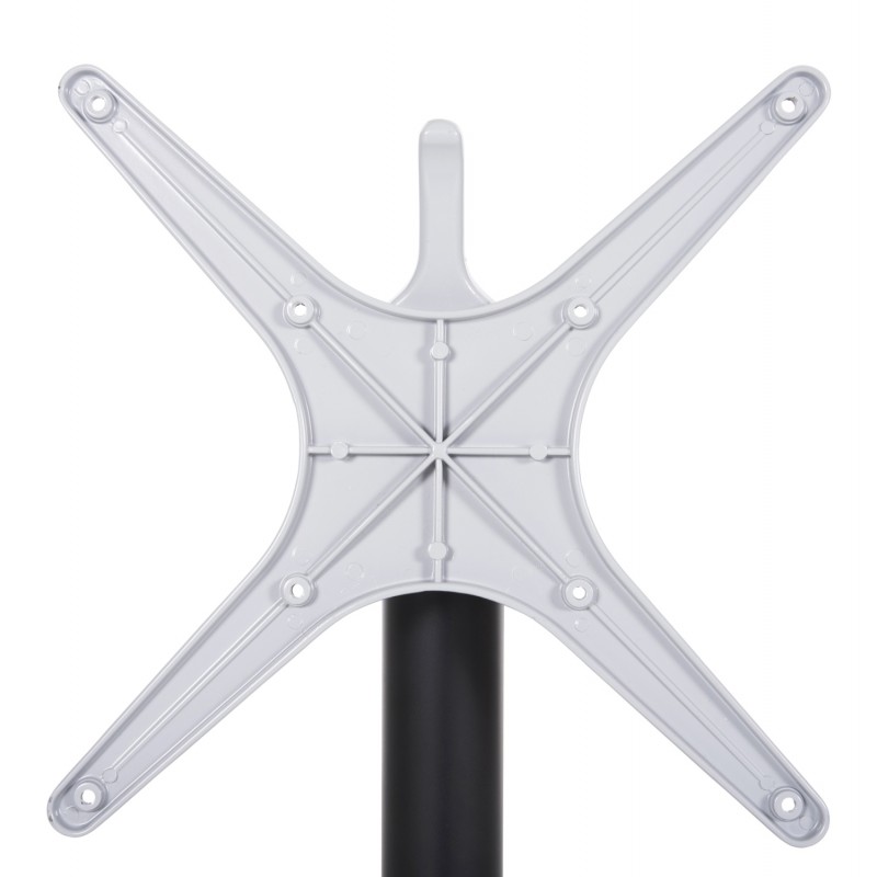 ΒΑΣΗ ΑΛΟΥΜΙΝΙΟΥ ΠΤΥΣΣΟΜΕΝΗ HM459.01 ΜΑΥΡΟ ΜΑΤ 69Χ69Χ73Υεκ. ΜΕ ΣΤΑΥΡΟ 48Χ48εκ.