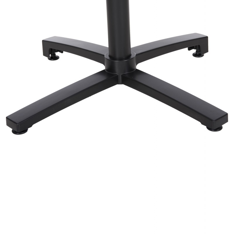 ΒΑΣΗ ΑΛΟΥΜΙΝΙΟΥ ΠΤΥΣΣΟΜΕΝΗ HM459.01 ΜΑΥΡΟ ΜΑΤ 69Χ69Χ73Υεκ. ΜΕ ΣΤΑΥΡΟ 48Χ48εκ.