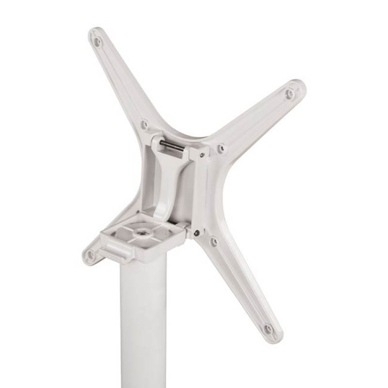 ΒΑΣΗ ΑΛΟΥΜΙΝΙΟΥ HM459.02 ΛΕΥΚΟ ΜΑΤ 69Χ69Χ73Υεκ. ΜΕ ΕΠΙΦΑΝΕΙΑ 48Χ48εκ.