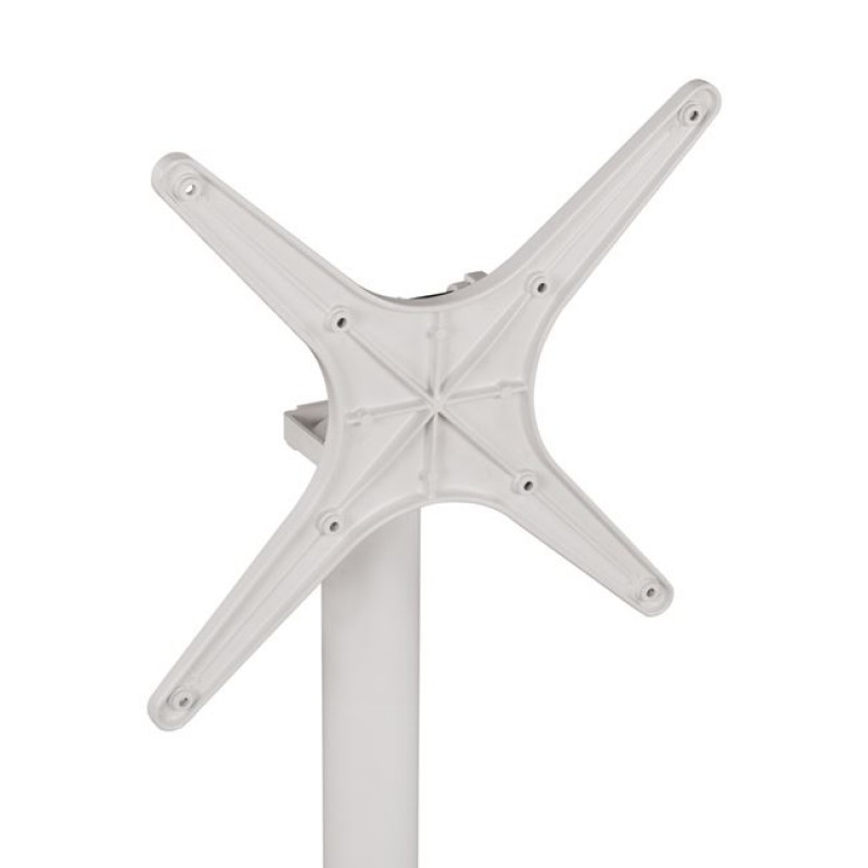 ΒΑΣΗ ΑΛΟΥΜΙΝΙΟΥ HM459.02 ΛΕΥΚΟ ΜΑΤ 69Χ69Χ73Υεκ. ΜΕ ΕΠΙΦΑΝΕΙΑ 48Χ48εκ.