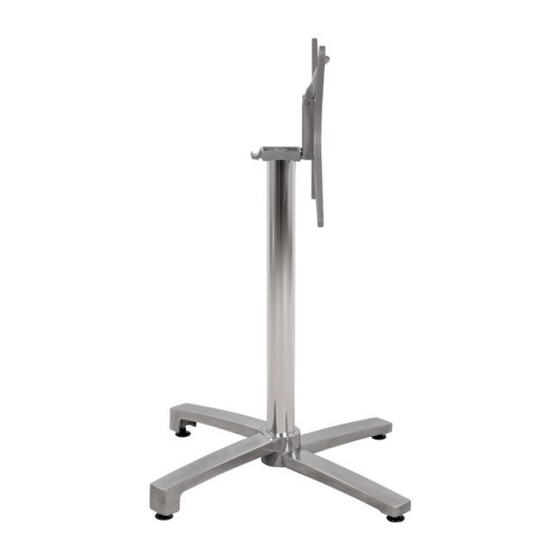 ΒΑΣΗ ΑΛΟΥΜΙΝΙΟΥ ΠΤΥΣΣΟΜΕΝΗ ΧΡΩΜΙΟΥ 69Χ69Χ73Υεκ. ΜΕ ΣΤΑΥΡΟ 48Χ48εκ.HM459.03