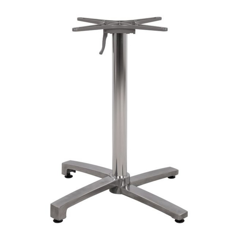 ΒΑΣΗ ΑΛΟΥΜΙΝΙΟΥ ΠΤΥΣΣΟΜΕΝΗ ΧΡΩΜΙΟΥ 69Χ69Χ73Υεκ. ΜΕ ΣΤΑΥΡΟ 48Χ48εκ.HM459.03