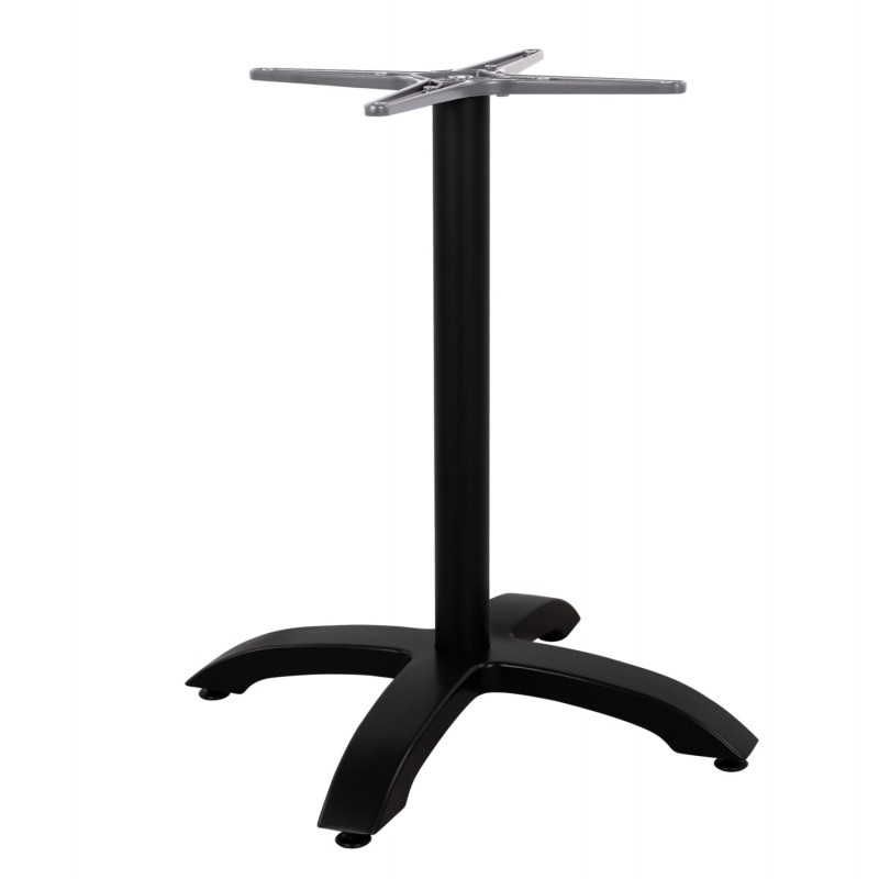 ΒΑΣΗ ΑΛΟΥΜΙΝΙΟΥ HM460.01 ΜΑΥΡΟ ΜΑΤ 66Χ66Χ72Υεκ. ΜΕ ΣΤΑΥΡΟ 48Χ48εκ.