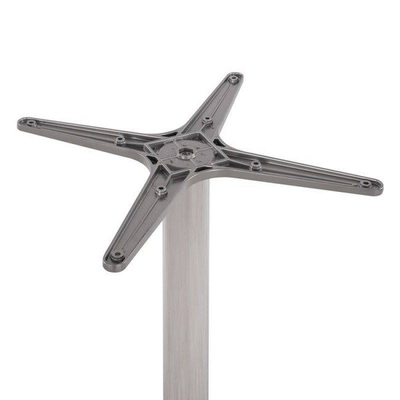 ΒΑΣΗ ΑΛΟΥΜΙΝΙΟΥ HM460.03 ΧΡΩΜΙΟΥ 66Χ66Χ72Υεκ. ΜΕ ΣΤΑΥΡΟ 48Χ48εκ.