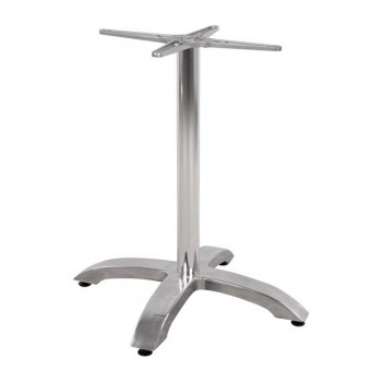 ΒΑΣΗ ΑΛΟΥΜΙΝΙΟΥ HM460.03 ΧΡΩΜΙΟΥ 66Χ66Χ72Υεκ. ΜΕ ΣΤΑΥΡΟ 48Χ48εκ.