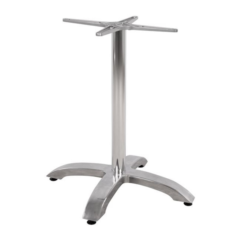 ΒΑΣΗ ΑΛΟΥΜΙΝΙΟΥ HM460.03 ΧΡΩΜΙΟΥ 66Χ66Χ72Υεκ. ΜΕ ΣΤΑΥΡΟ 48Χ48εκ.