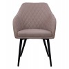 ΠΟΛΥΘΡΟΝΑΚΙ CHARLES HM8522.07 ΜΕ ΥΦΑΣΜΑ ΜΠΕΖ & PU ΜΠΕΖ 57x63x83Υ εκ.