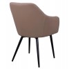 ΠΟΛΥΘΡΟΝΑΚΙ CHARLES HM8522.07 ΜΕ ΥΦΑΣΜΑ ΜΠΕΖ & PU ΜΠΕΖ 57x63x83Υ εκ.
