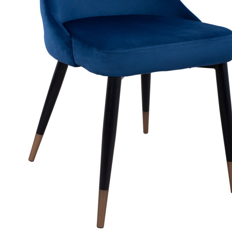 ΚΑΡΕΚΛΑ SERENITY HM8527.08 ΑΠΟ ΒΕΛΟΥΔΟ ΜΠΛΕ ΜΕ ΜΕΤΑΛΛΙΚΟ ΣΚΕΛΕΤΟ 51Χ58Χ83Υ εκ.