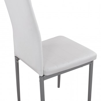 ΚΑΡΕΚΛΑ ΜΕΤΑΛΛΙΚΗ LADY HM0037.11 ΛΕΥΚΟ PU ΜΕΤΑΛΛΙΚΟ ΣΚΕΛΕΤΟ K/D 40x48x95Y εκ.