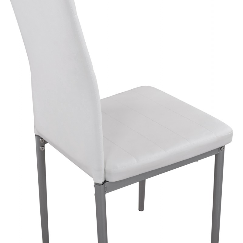 ΚΑΡΕΚΛΑ ΜΕΤΑΛΛΙΚΗ LADY HM0037.11 ΛΕΥΚΟ PU ΜΕΤΑΛΛΙΚΟ ΣΚΕΛΕΤΟ K/D 40x48x95Y εκ.