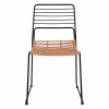 ΚΑΡΕΚΛΑ ΜΕΤΑΛΛΙΚΗ ALLEGRA HM5694 ΜΕ WICKER ΜΠΕΖ 51x54x83Υ εκ.