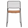 ΚΑΡΕΚΛΑ ΜΕΤΑΛΛΙΚΗ ALLEGRA HM5694 ΜΕ WICKER ΜΠΕΖ 51x54x83Υ εκ.