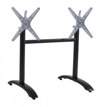 ΒΑΣΗ ΑΛΟΥΜΙΝΙΟΥ ΔΙΣΤΗΛΗ HM468.01 ΜΑΥΡΟ ΜΑΤ 78X59,5X73Υ εκ.