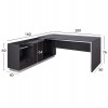 ΓΡΑΦΕΙΟ ΕΠΑΓΓΕΛΜΑΤΙΚΟ ΑΡΙΣΤΕΡΗ ΓΩΝΙΑ ROSEWOOD HM2112L 200X160X76Υ εκ.