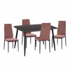 ΣΕΤ ΤΡΑΠΕΖΑΡΙΑΣ 5ΤΜΧ RAVEN HM21264.02 ΚΕΡΑΜΙΚΟ TOP ΜΑΥΡΟ ΜΑΡΜΑΡΟ--ΒΕΛΟΥΔΟ ΣΑΠΙΟ ΜΗΛΟ