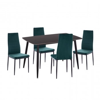ΣΕΤ ΤΡΑΠΕΖΑΡΙΑΣ 5ΤΜΧ RAVEN HM21265.02 ΚΕΡΑΜΙΚΟ TOP ΜΑΥΡΟ ΜΑΡΜΑΡΟ--ΒΕΛΟΥΔΟ ΚΥΠΑΡΙΣΣΙ