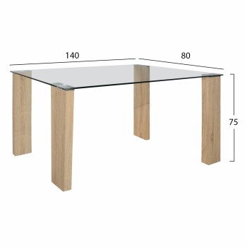 ΣΕΤ ΤΡΑΠΕΖΑΡΙΑ 5ΤΜΧ ΜΕ ΤΡΑΠΕΖΙ MORGAN 140Χ80X75 & ΚΑΡΕΚΛΕΣ TWIST ΚΑΠΟΥΤΣΙΝΟ HM11406