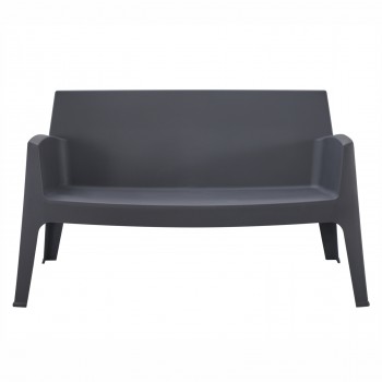 ΚΑΝΑΠΕΣ 2-ΘΕΣΙΟΣ ΠΟΛΥΠΡΟΠΥΛΕΝΙΟΥ SLEEK HM6366.10 ΧΡΩΜΑ ΓΚΡΙ 118x48,5x73Υεκ.