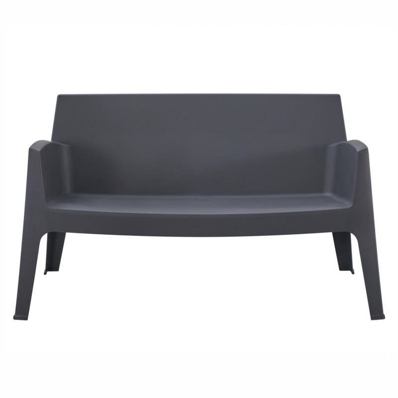 ΚΑΝΑΠΕΣ 2-ΘΕΣΙΟΣ ΠΟΛΥΠΡΟΠΥΛΕΝΙΟΥ SLEEK HM6366.10 ΧΡΩΜΑ ΓΚΡΙ 118x48,5x73Υεκ.