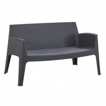 ΚΑΝΑΠΕΣ 2-ΘΕΣΙΟΣ ΠΟΛΥΠΡΟΠΥΛΕΝΙΟΥ SLEEK HM6366.10 ΧΡΩΜΑ ΓΚΡΙ 118x48,5x73Υεκ.