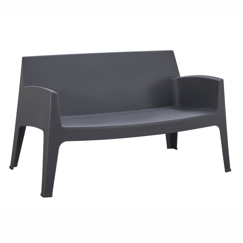 ΚΑΝΑΠΕΣ 2-ΘΕΣΙΟΣ ΠΟΛΥΠΡΟΠΥΛΕΝΙΟΥ SLEEK HM6366.10 ΧΡΩΜΑ ΓΚΡΙ 118x48,5x73Υεκ.