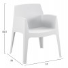 ΣΕΤ LOUNGE ΠΟΛΥΠΡΟΠΥΛΕΝΙΟΥ SLEEK HM21267.01 ΤΡΑΠΕΖΑΚΙ & 2 ΠΟΛΥΘΡΟΝΕΣ-ΛΕΥΚΟ