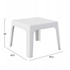 ΣΕΤ LOUNGE ΠΟΛΥΠΡΟΠΥΛΕΝΙΟΥ SLEEK HM21267.01 ΤΡΑΠΕΖΑΚΙ & 2 ΠΟΛΥΘΡΟΝΕΣ-ΛΕΥΚΟ