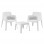 ΣΕΤ LOUNGE ΠΟΛΥΠΡΟΠΥΛΕΝΙΟΥ SLEEK HM21267.01 ΤΡΑΠΕΖΑΚΙ & 2 ΠΟΛΥΘΡΟΝΕΣ-ΛΕΥΚΟ