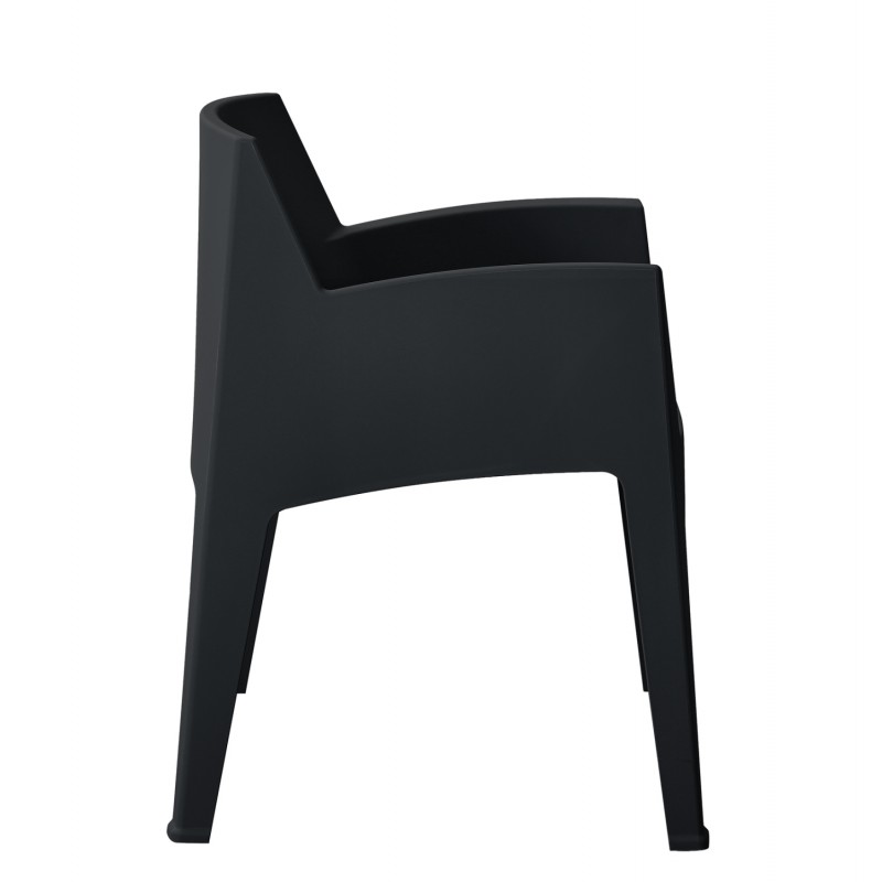 ΠΟΛΥΘΡΟΝΑ ΠΟΛΥΠΡΟΠΥΛΕΝΙΟΥ SLEEK HM6370.02 ΜΑΥΡΗ 57x56x82,5Υεκ.
