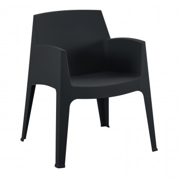 ΠΟΛΥΘΡΟΝΑ ΠΟΛΥΠΡΟΠΥΛΕΝΙΟΥ SLEEK HM6370.02 ΜΑΥΡΗ 57x56x82,5Υεκ.